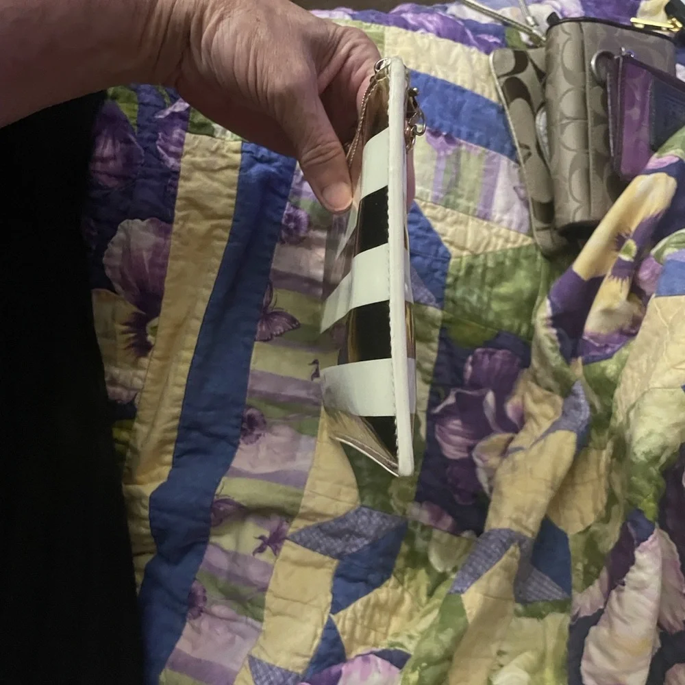 Kate Spade Gold and White Clutch - Picture 5 of 12